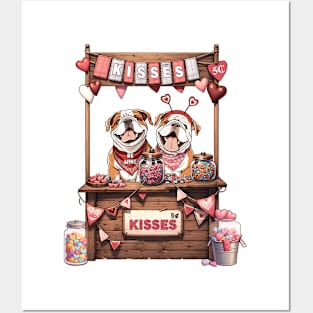 My Bulldog Is My Valentine Posters and Art